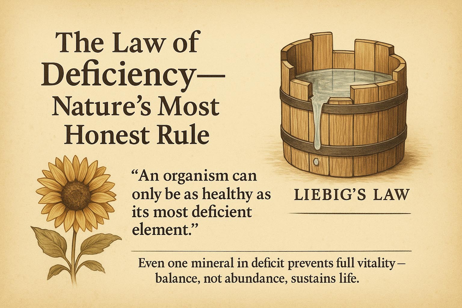 The Law of Deficiency — Nature’s Most Honest Rule - The Mineral Body